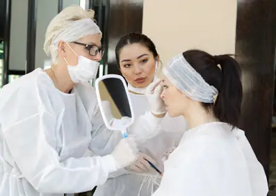 Permanent makeup consultation at the Soulu studio